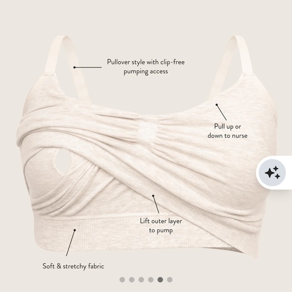 Kindred Bravely 3-Pack Sublime® Bamboo Hands-Free Pumping Lounge & Sleep Bra - Picture 4 of 7